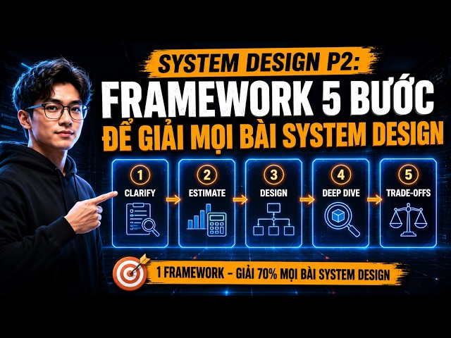 5 Bước Vàng Giải Mọi Bài System Design: Framework Chuẩn Senior Không Ai Dạy Bạn |  System Design P2