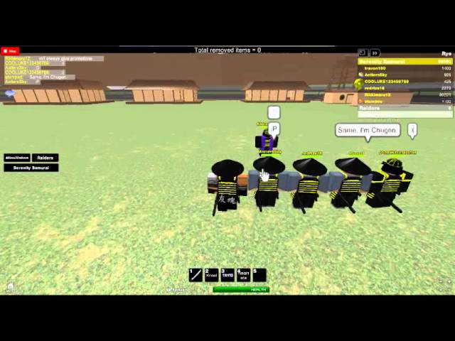 roblox serenity samurai capital warriors