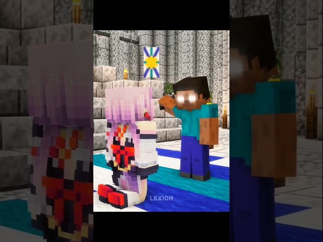 When herobrine Hurts your Friend💀 #minecraft #shorts #trending