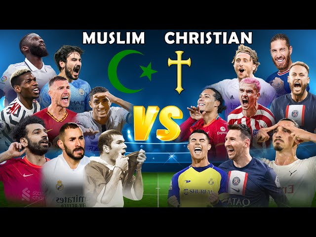 Best Muslim Players 🆚 Best Christian Players 😮🔥 (Ronaldo, Benzema, Messi, Zidane, Neymar, Pogba) 🔥