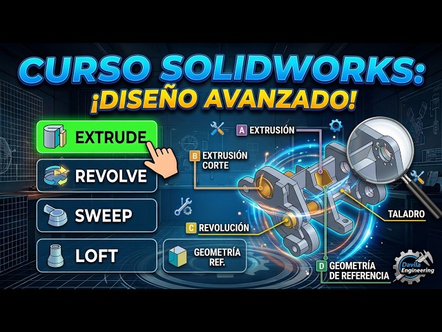 Curso de SolidWorks desde Cero (Parte 4): Operaciones de Diseño Avanzadas y Ejercicios Prácticos