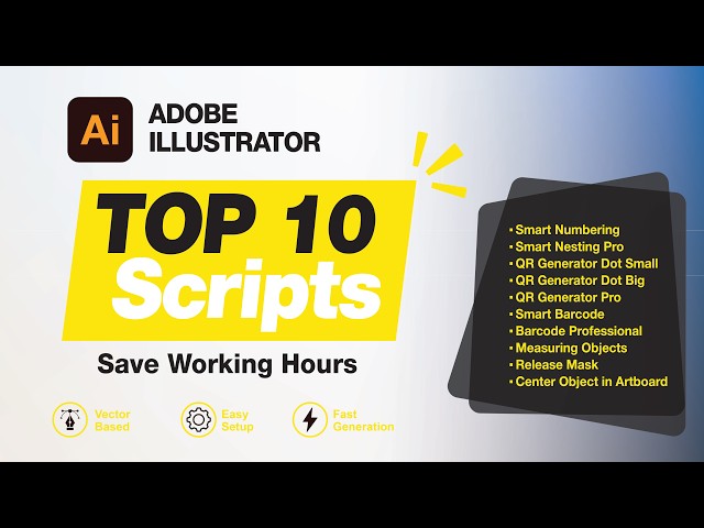 Top 10 Adobe Illustrator Scripts That Save 40+ Hours Every Week | Design Automation Bundle