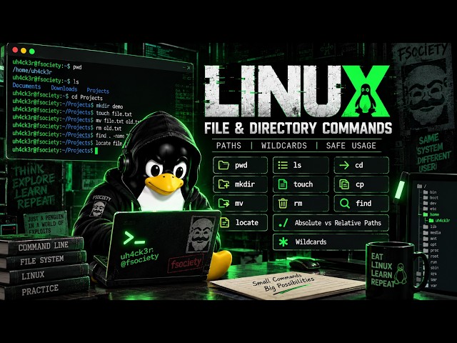 Linux Fundamentals - File & Directory Commands, Paths, Wildcards & Safe Usage | LINUX FOUNDATIONS