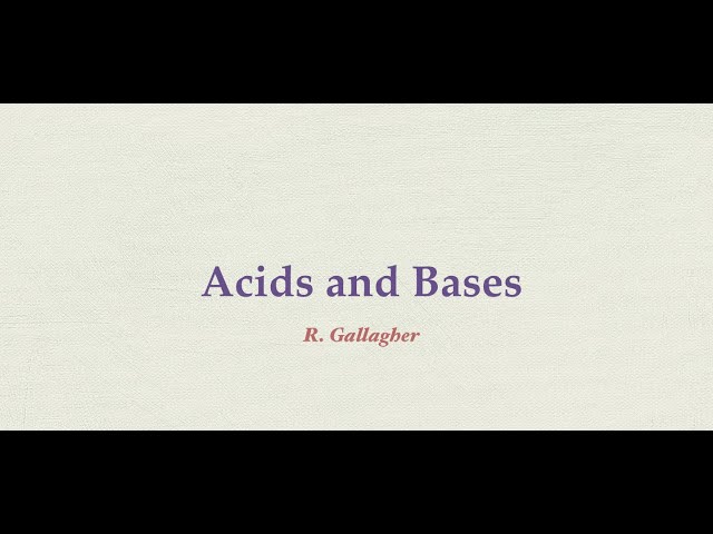 Acids and Bases