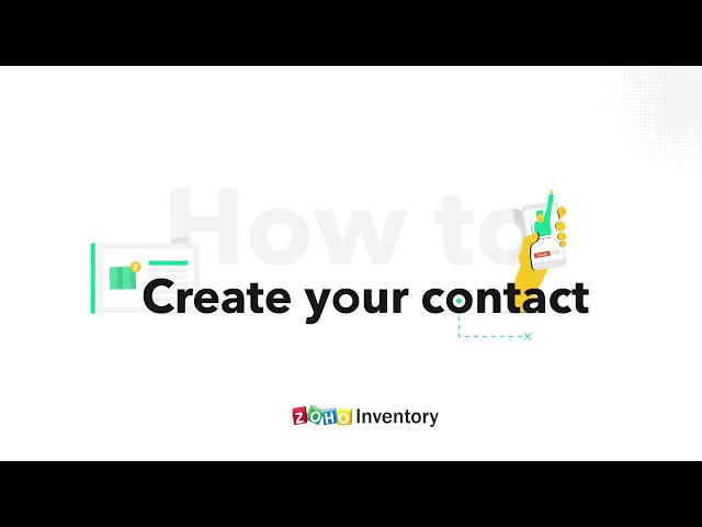 Contacts | Zoho Inventory