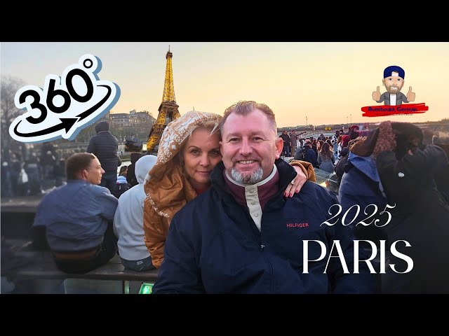 Enjoy a Relaxing Cruise along the Beautiful Seine River Paris 360 VR 8K