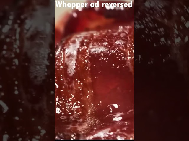 Burger King whopper ad reversed #shorts