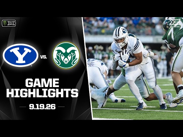 #11 BYU vs. Colorado State Highlights | 2026 Monster Energy Big 12 Football
