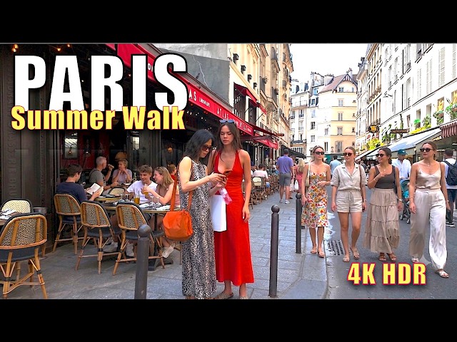 Paris Summer Walk 2026 🇫🇷 Saint Sulpice & Saint Germain to Paris Plages [4K HDR ASMR]