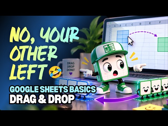 How to Drag & Drop Cells in Google Sheets | Basics for Beginners