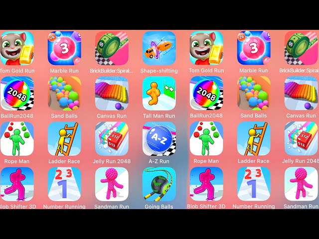 MarbleRun,BrickBuilder,ShapeShifting,TallManRun,SandBall,BallRun2048,RopeMan,LadderRace,JellyRun2048