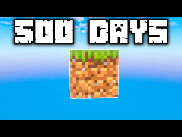 500 Days On Cozy Minecraft One Block
