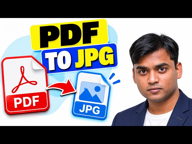 PDF TO JPG | how to convert PDF to JPG in Windows 11 | Tutorial for Beginners