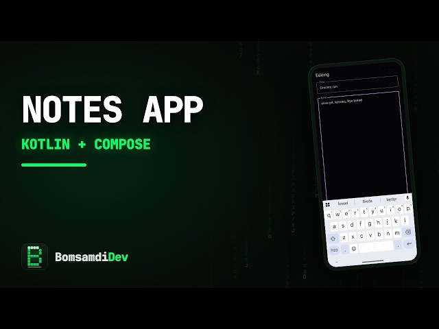 ASMR Coding — Notes App in Kotlin & Jetpack Compose (no talking)