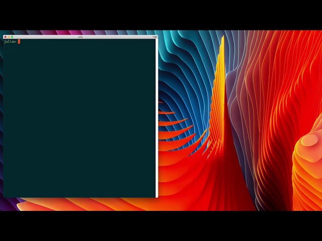Writing Code in the Julia REPL