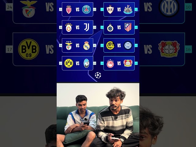 Champions league draw results Benfica vs Real Madrid