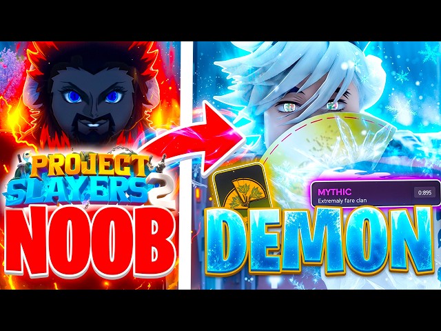 Going From A NOOB To Upper Moon DEMON In Roblox Project Slayers 2!
