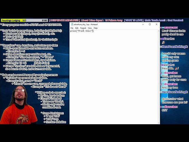 [Python for Beginner Developers] Adventure game code-along! Absolute basics of coding