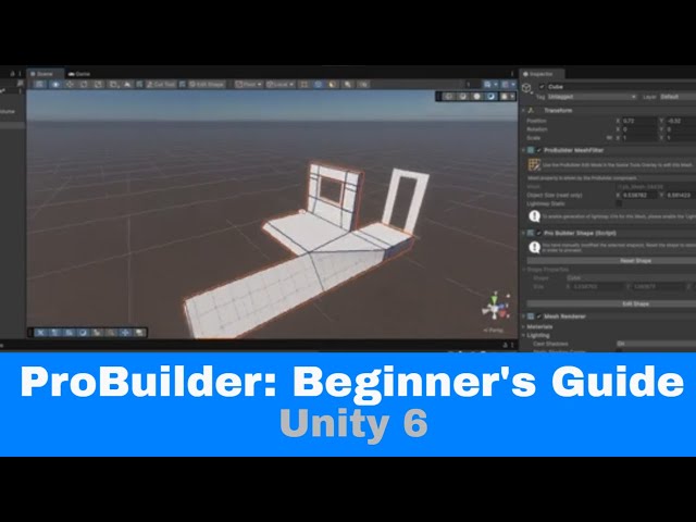 Master ProBuilder In Unity 6 With This Easy Beginner's Tutorial!