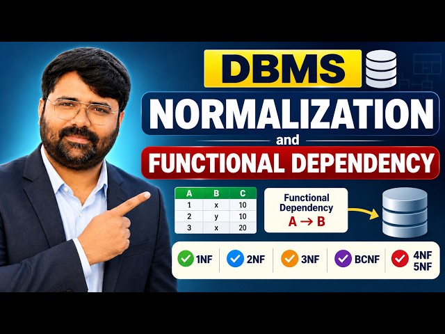 12_Database Normalization in DBMS | 1NF, 2NF & 3NF with Examples | DBMS Tutorial