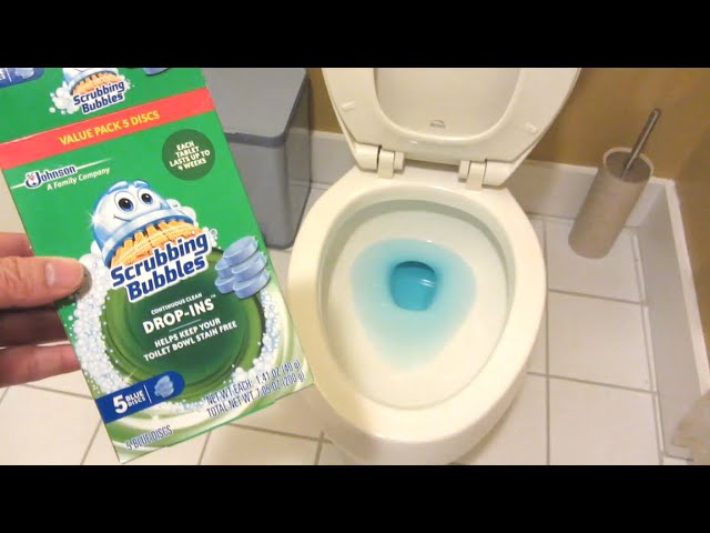 Scrubbing Bubbles Toilet Drop Ins Tablets | SC Johnson Blue Disc Toilet Cleaner