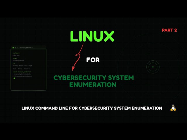 Linux Command Line for Cybersecurity: System Enumeration | Part 2
