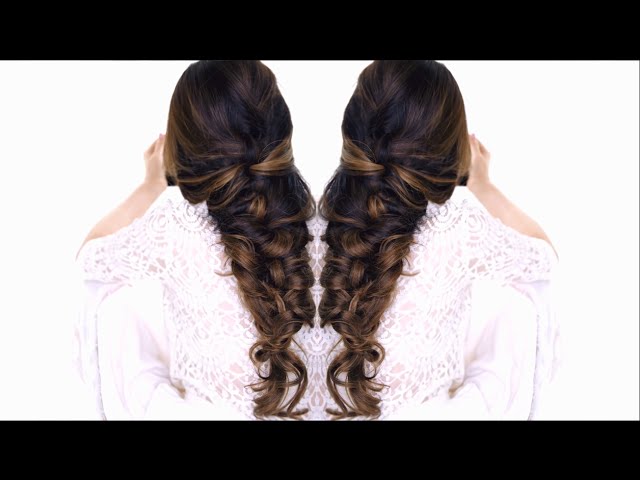 Lazy girl hairstyles EASY CrissCross Half UPDO ★ Wedding Homecoming Hairstyles