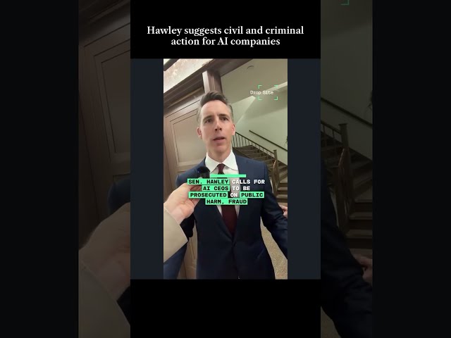 Josh Hawley: Could OpenAI Executives Face PROSECUTION? 😳 #OpenAI #SamAltman #shorts