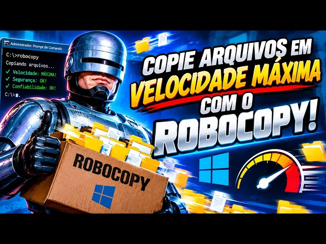 COPY FILES MUCH FASTER AND ERROR-FREE WITH ROBOCOPY!