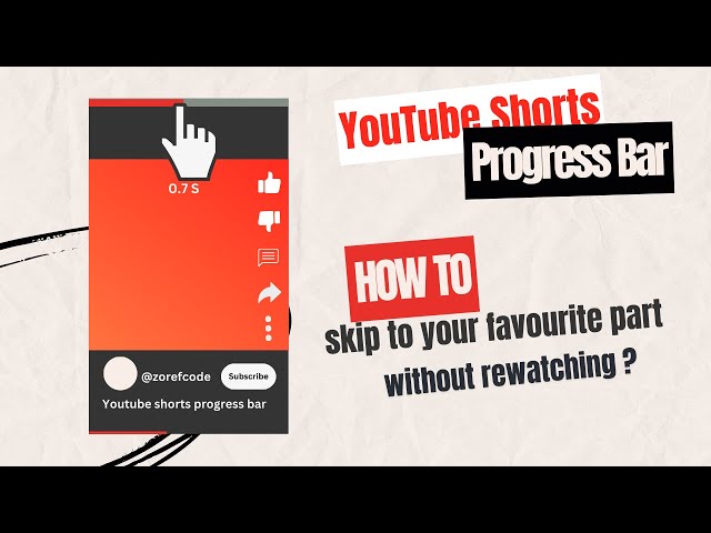 Youtube Shorts Progress/Seek Bar (including Ads)