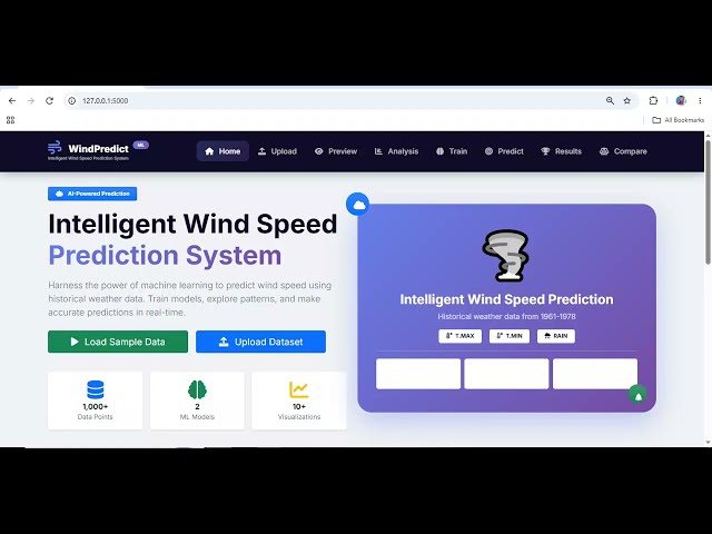 Intelligent Wind Speed Prediction System | Python AI Machine Learning Project