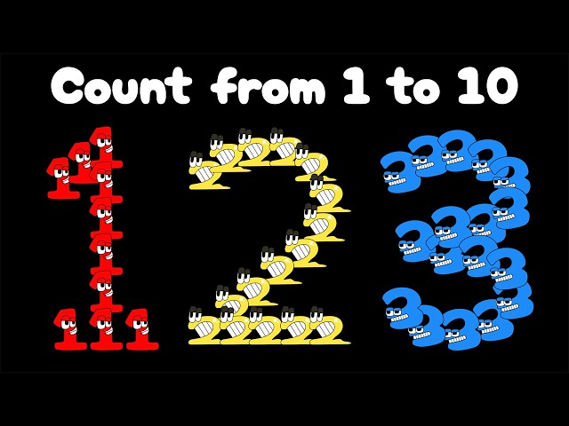 Count to 10 Song | Number Characters Build 1–10 | Fun Counting Song for Kids