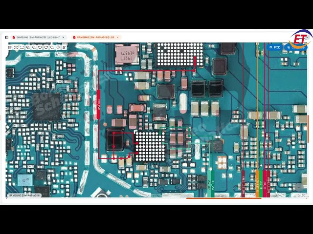 SAMSUNG A01 (A015)  LCD/Display Graphics Not Working Problem Repair Jumper Ways | Schematic Diagram