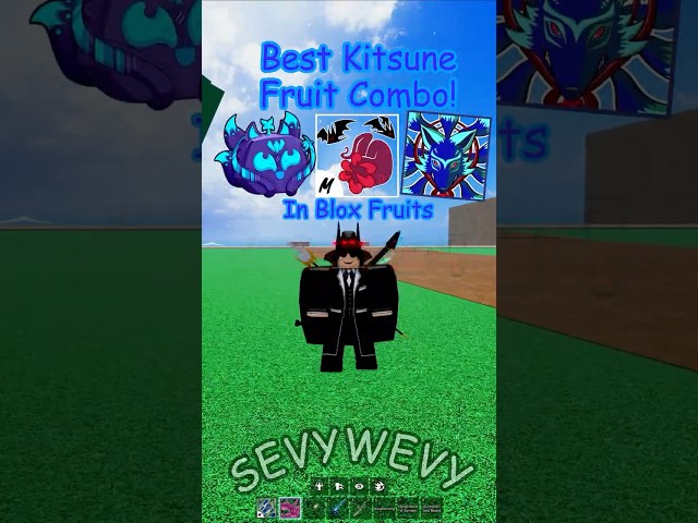 Best Kitsune Fruit Combo In Blox Fruits! #roblox #bloxfruitscombos #bloxfruits