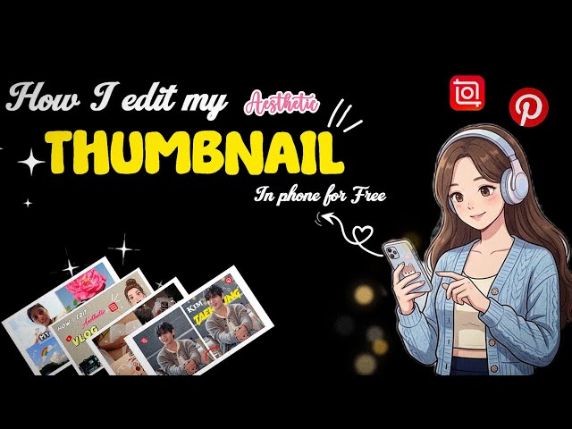 How I Edit My Youtube Thumbnails on Phone✨Easy Aesthetic Tutorial for Beginners|Ritu Bagadi|