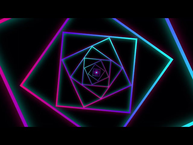 Hypnotic 3D Neon Loop | Ambient Screensaver