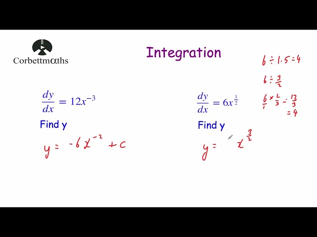 Integration - Corbettmaths