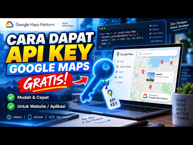 🗺️ Cara Mendapatkan Kunci API Google Maps secara Gratis | Tutorial Google Maps API