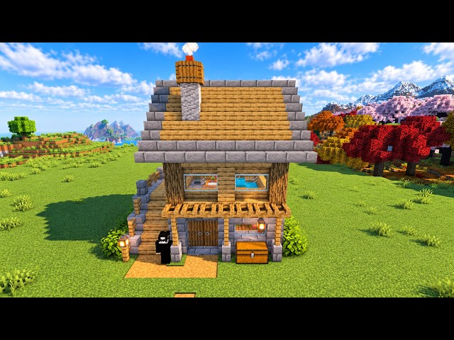 Minecraft: How to Build an Easy Starter House | Tutorial 🪵