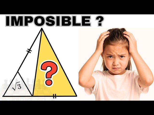 Find The Yellow Triangle Area l 99% Get WRONG!