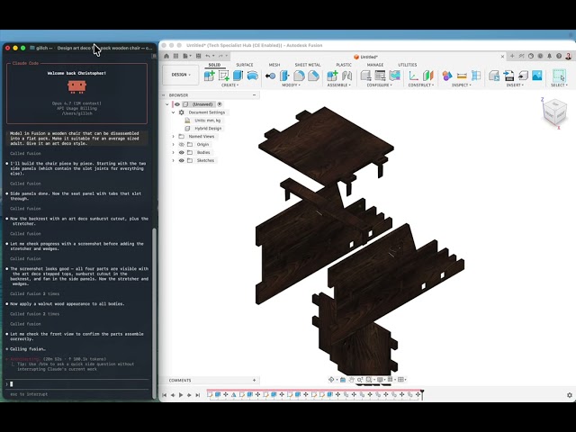 Using Claude Ai with Autodesk Fusion