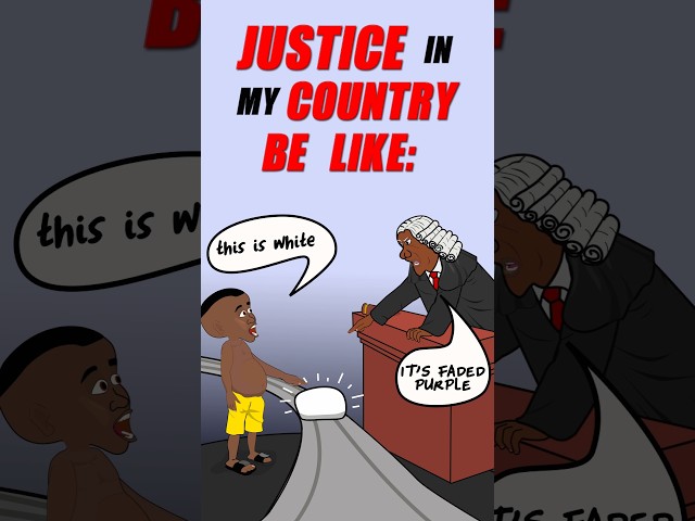 Justice in My Country Be Like:  #animation #funny #ugtoons #shorts