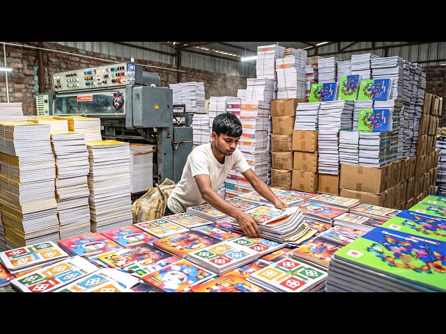How Paper Notebooks Are Mass-Produced in a Factory