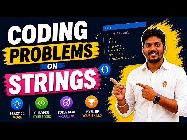 Coding Problems on Strings | Python Practice for Beginners