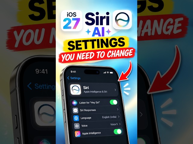 Don't Miss These iOS 27 Siri AI Settings!