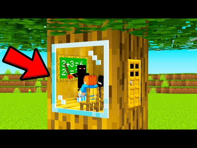I Made a Hidden Secret Mini School in the Treehouse