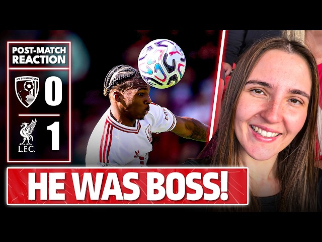 JACQUET IS BOSS! | Bournemouth 0-1 Liverpool | Chloe’s Match Reaction