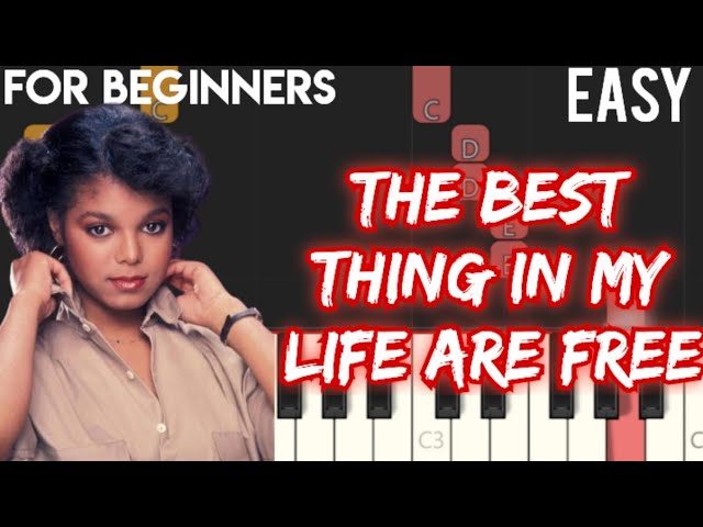 THE BEST THING IN MY LIFE ARE FREE - JANET JACKSON | SLOW & EASY PIANO TUTORIAL