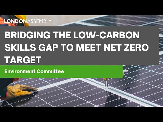 Bridging the low-carbon skills gap to meet net zero target - Environment Committee