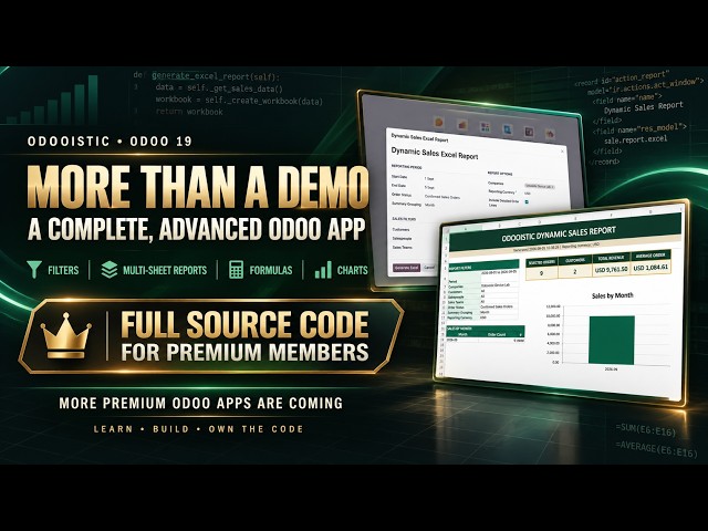 Build a Dynamic Excel Sales Report in Odoo 19 | XLSXWriter